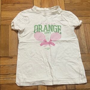 Woman’s White Tennis Club Graphic Tee